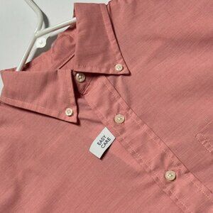 NEW Saddlebred Mens Size S Classic Fit‎ Long-Sleeve Button-Down Pink Shirt
